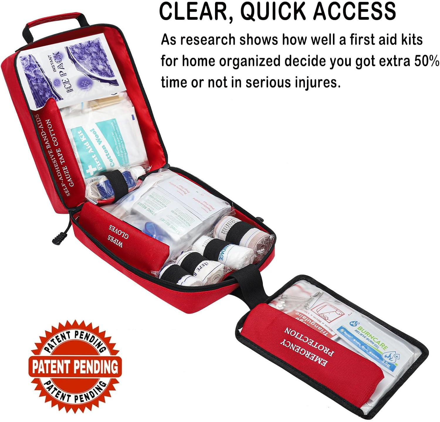 VRIEXSD 400 Piece Large First Aid Kit Premium Emergency Kits for Home, Office, C