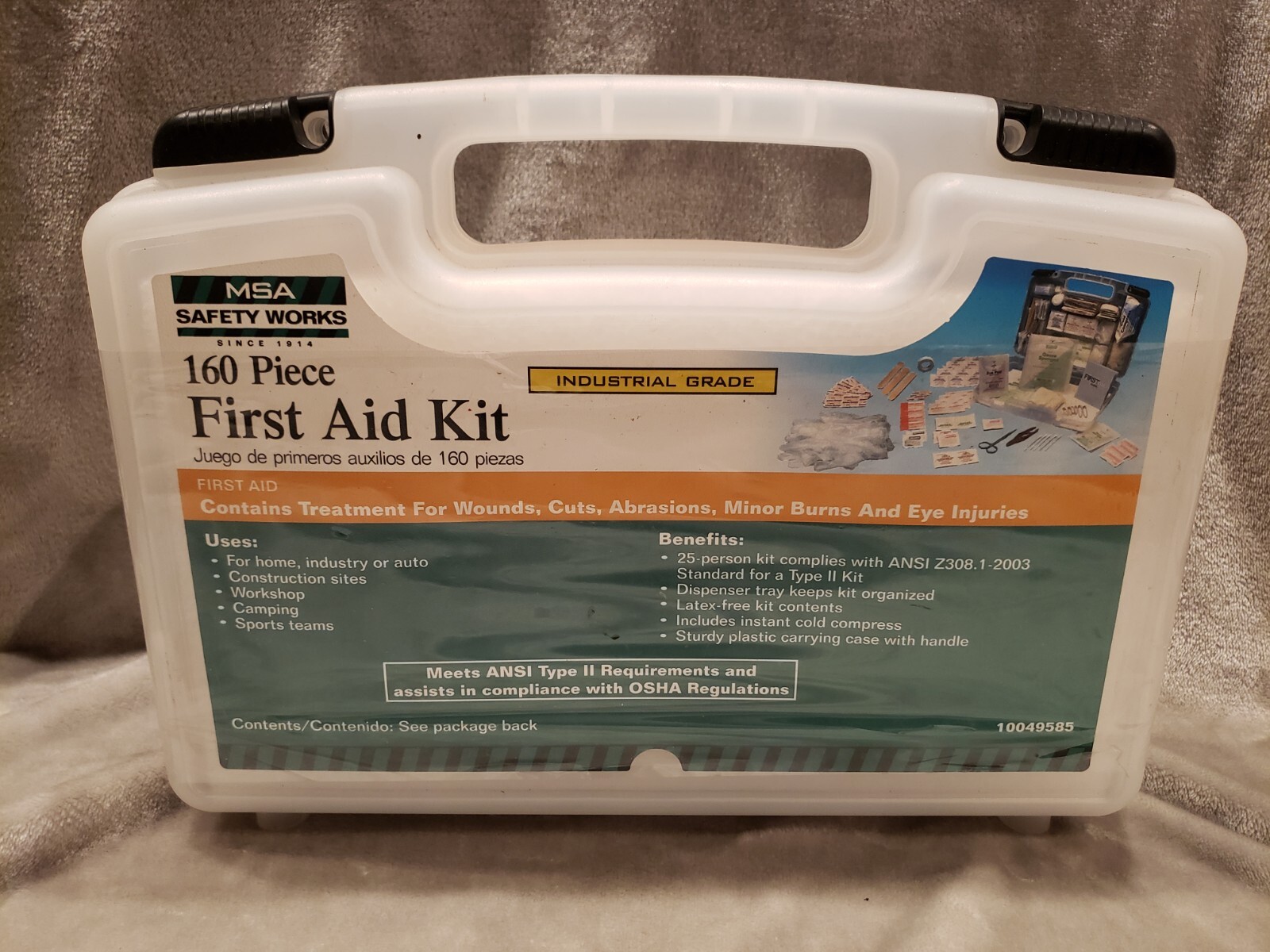 NEW & Sealed MSA Safety Works 160 Piece First Aid Kit Industrial Grade