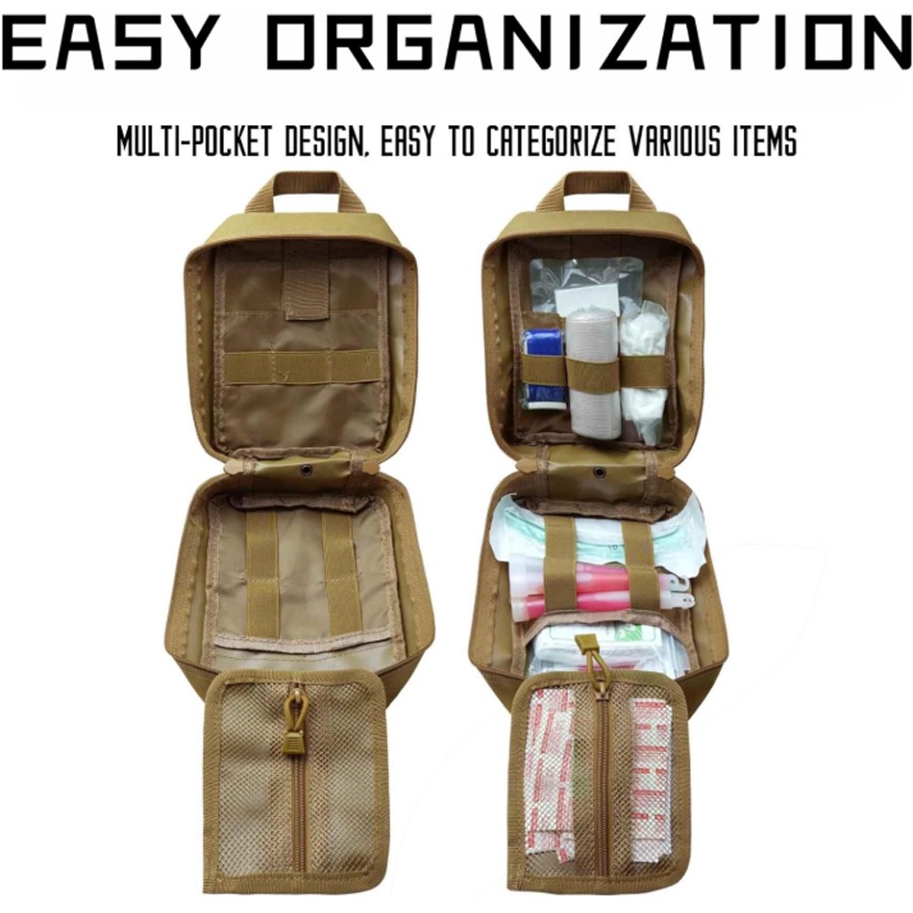 Tactical MOLLE Rip Away EMT Medical First Aid IFAK Pouch Utility Bag (Bag Only)