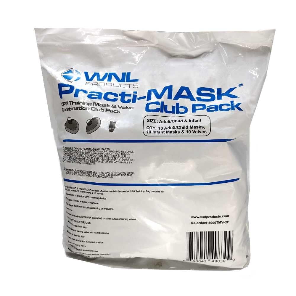 5000TMV-CP Adult/& Infant CPR Practi-& Valve Combo Pack – Fits All WNL Traini…