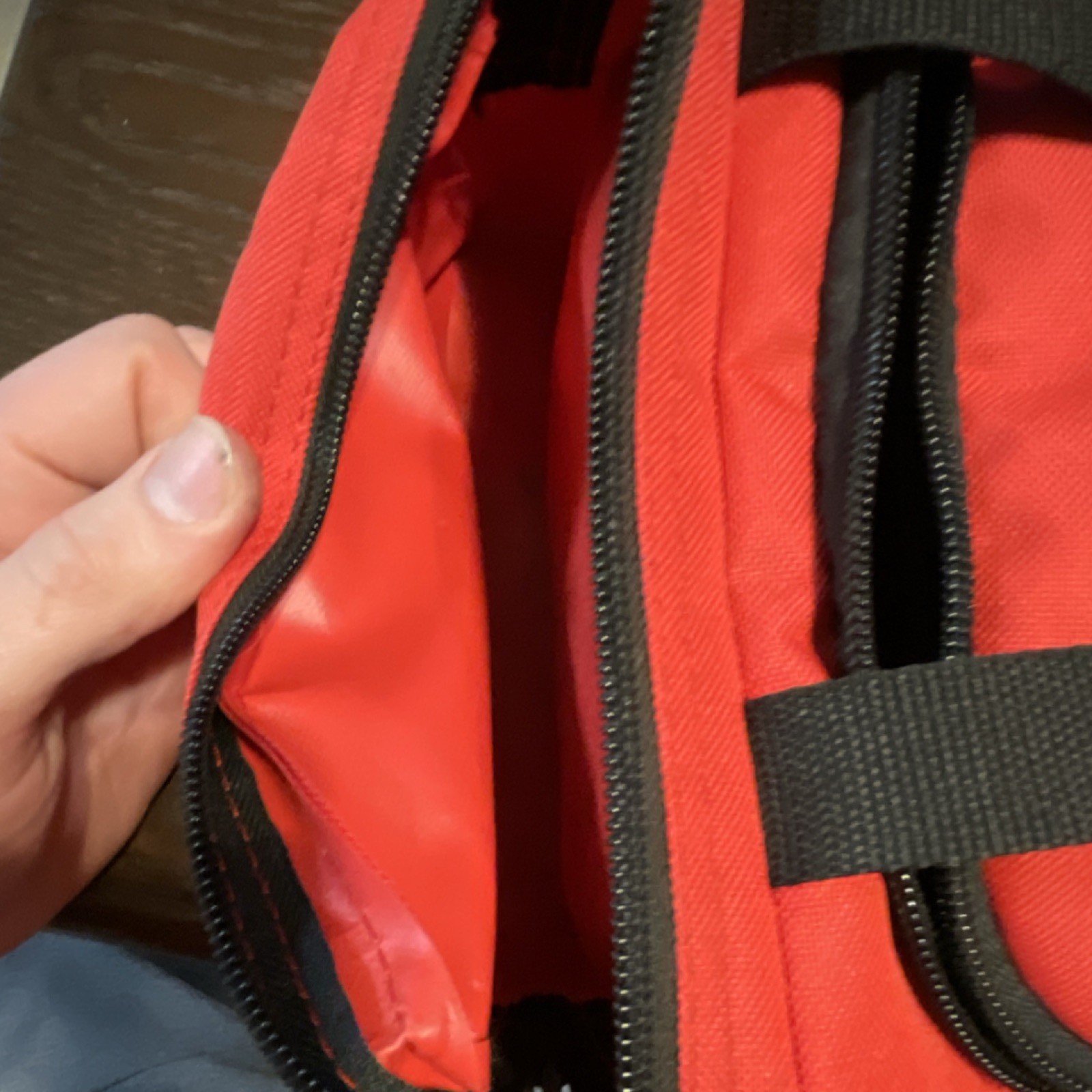 Ever Ready Red Portable First Aid Bag with Internal Organizer Compartments