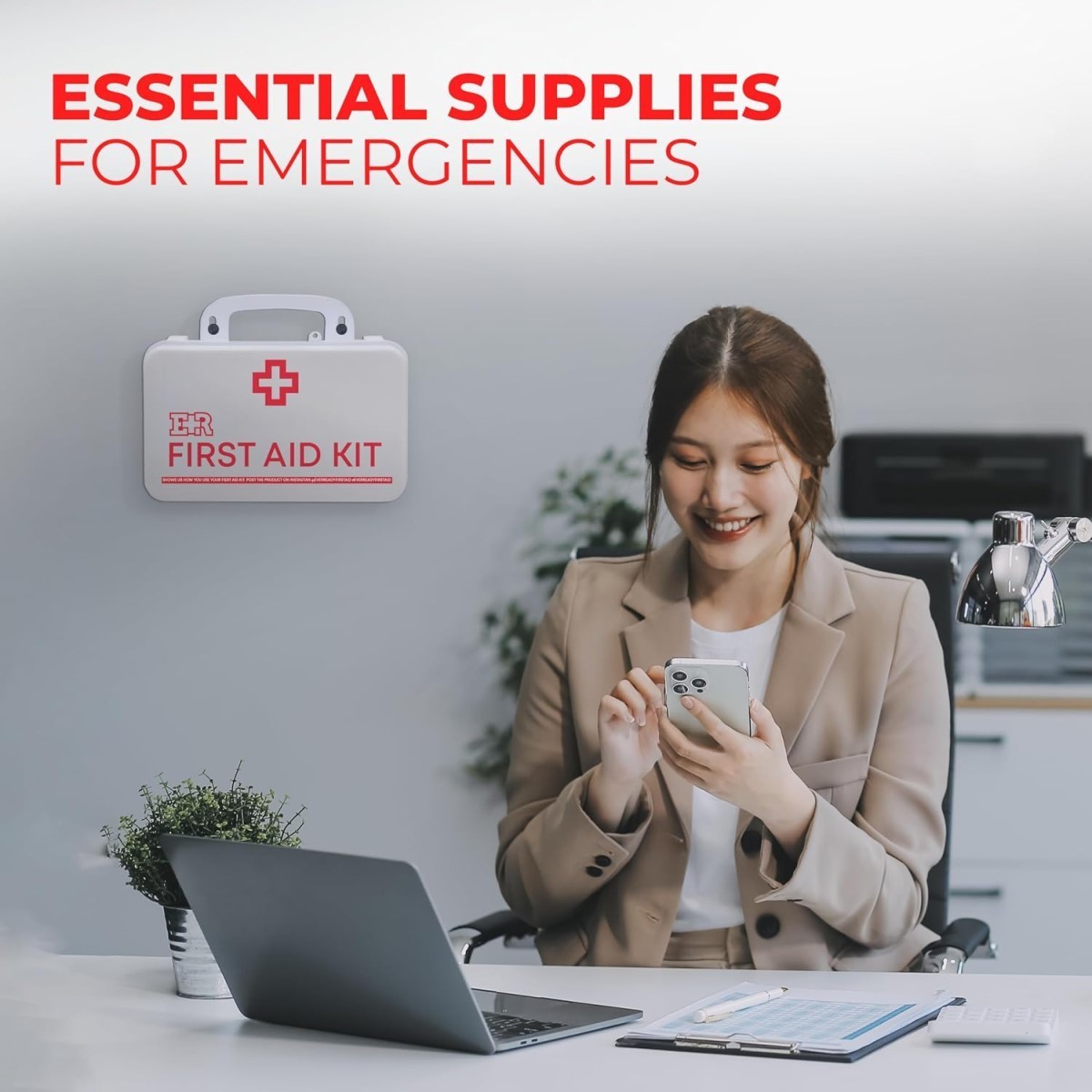 190-Piece Class B First Aid Kit – OSHA & ANSI Compliant Emergency Medical Kit