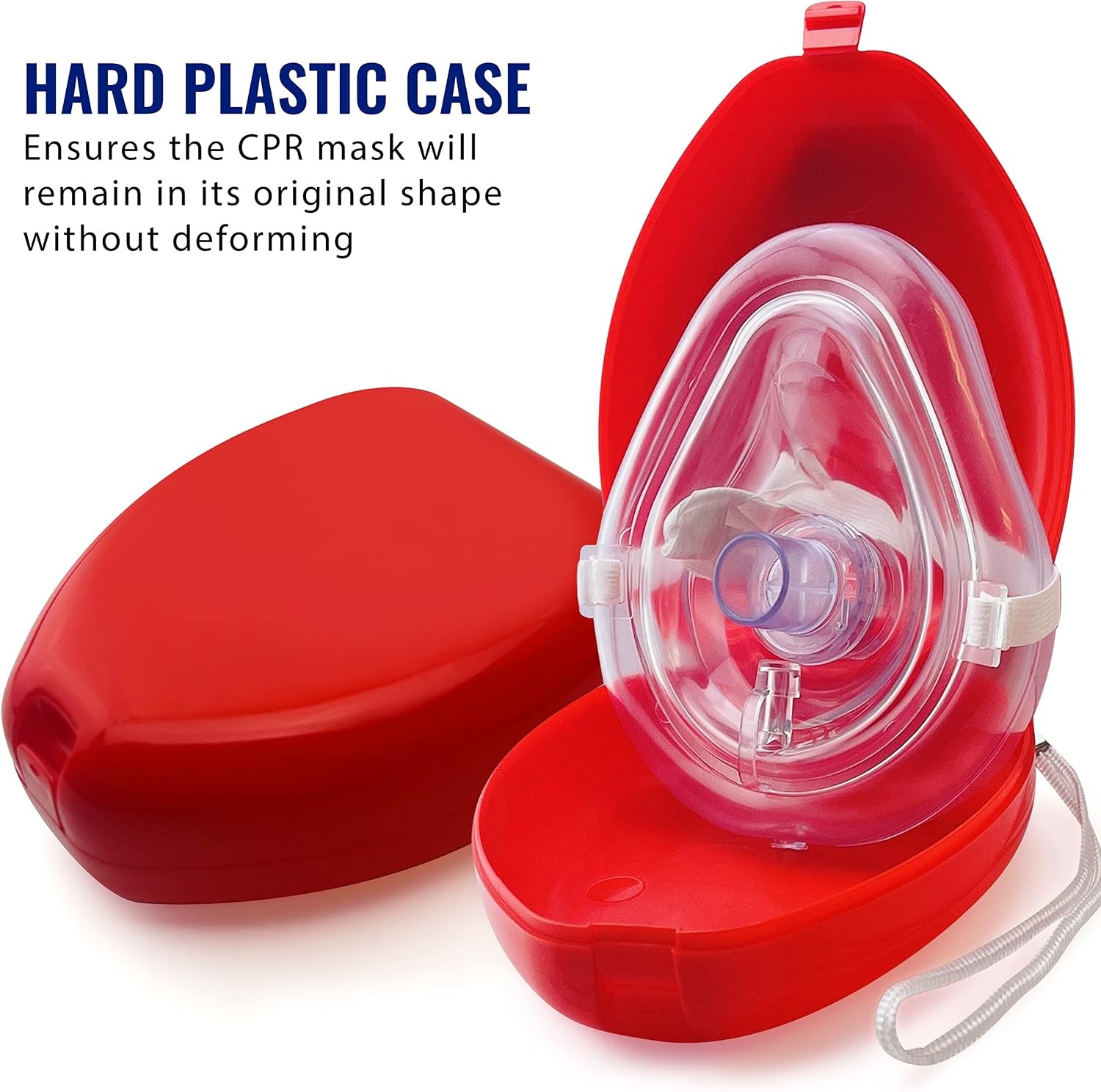 ASA TECHMED 5 Pack Medical CPR Rescue Mask, Adult Child Pocket Resuscitator, in