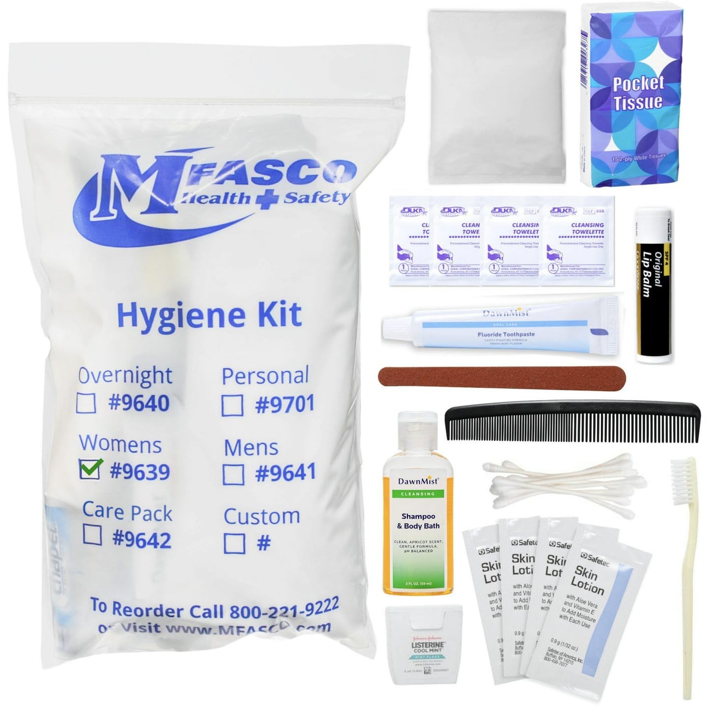 MFASCO Women's Personal Hygiene Kit – Travel Toiletries Set for Women -…