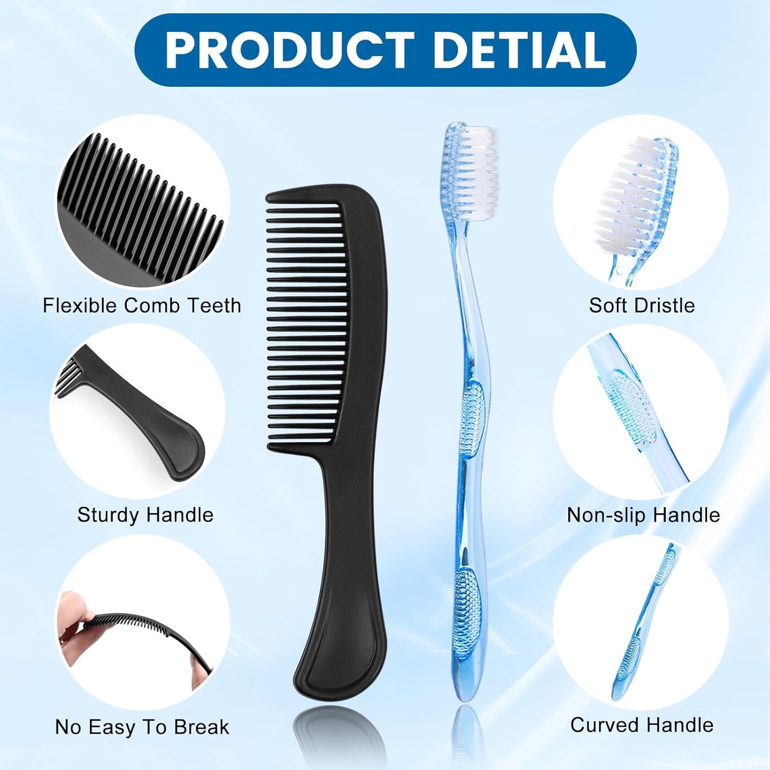 100 Sets 7-IN-1 Personal Hygiene Kit for Travel, Charity & Homeless Support