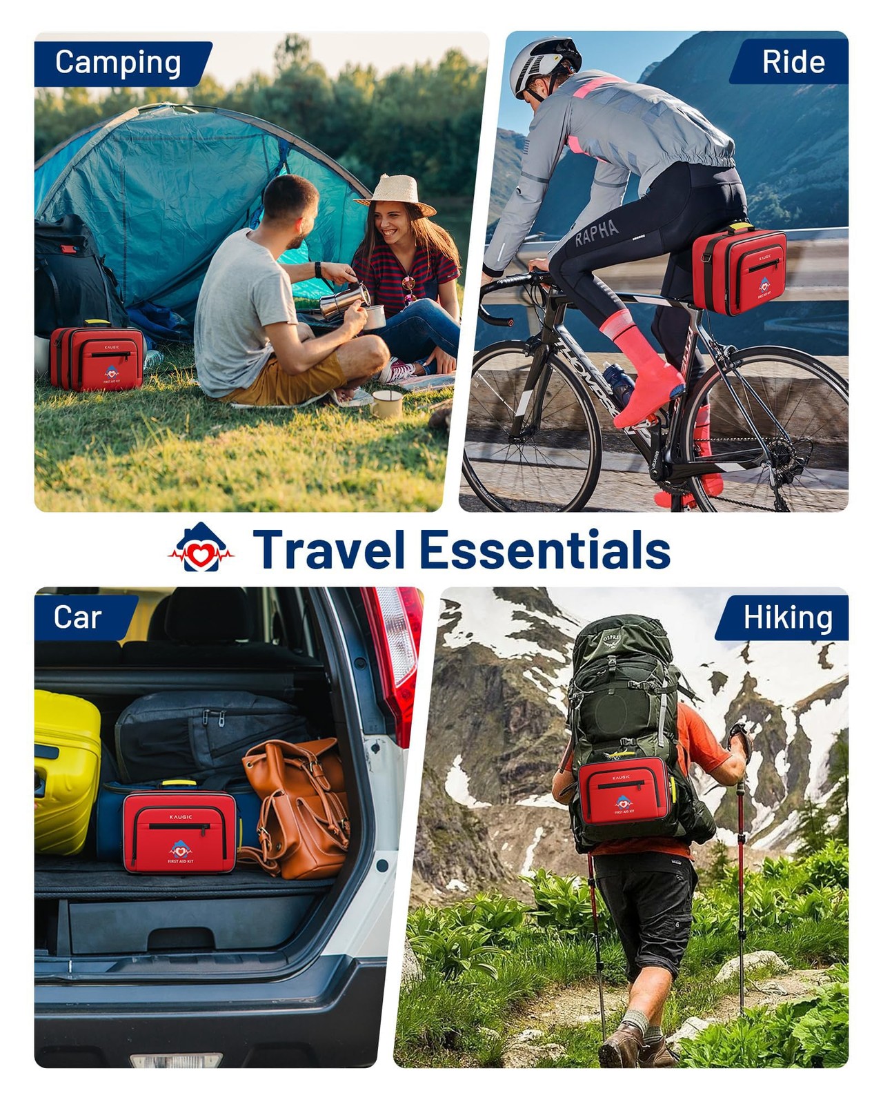 500 PCS First Aid Kit – Emergency Supplies for Home, Car, Travel, Camping