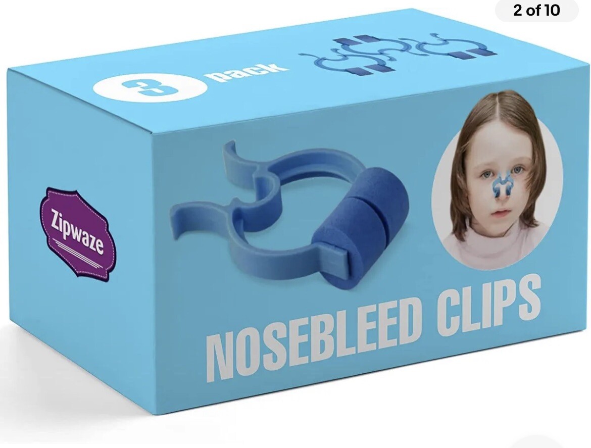Zipwaze Stop Nosebleeds Epistaxis Clips Nose Bleed Stopper Nasal Clip (12 Boxes)