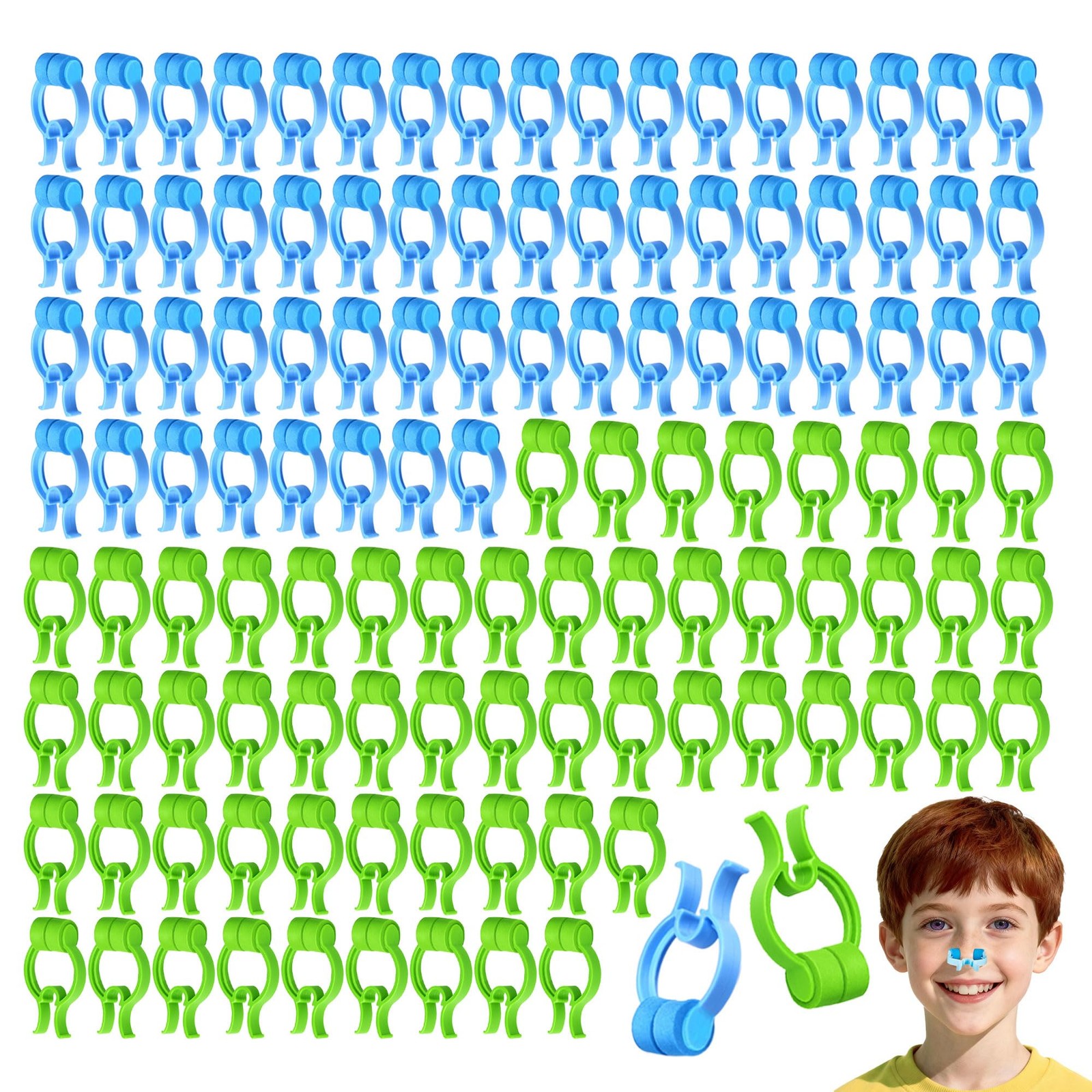 120 Pcs Plastic Foam Nose Stop Clips Nose Nasal Stopper Clips for Accidental …
