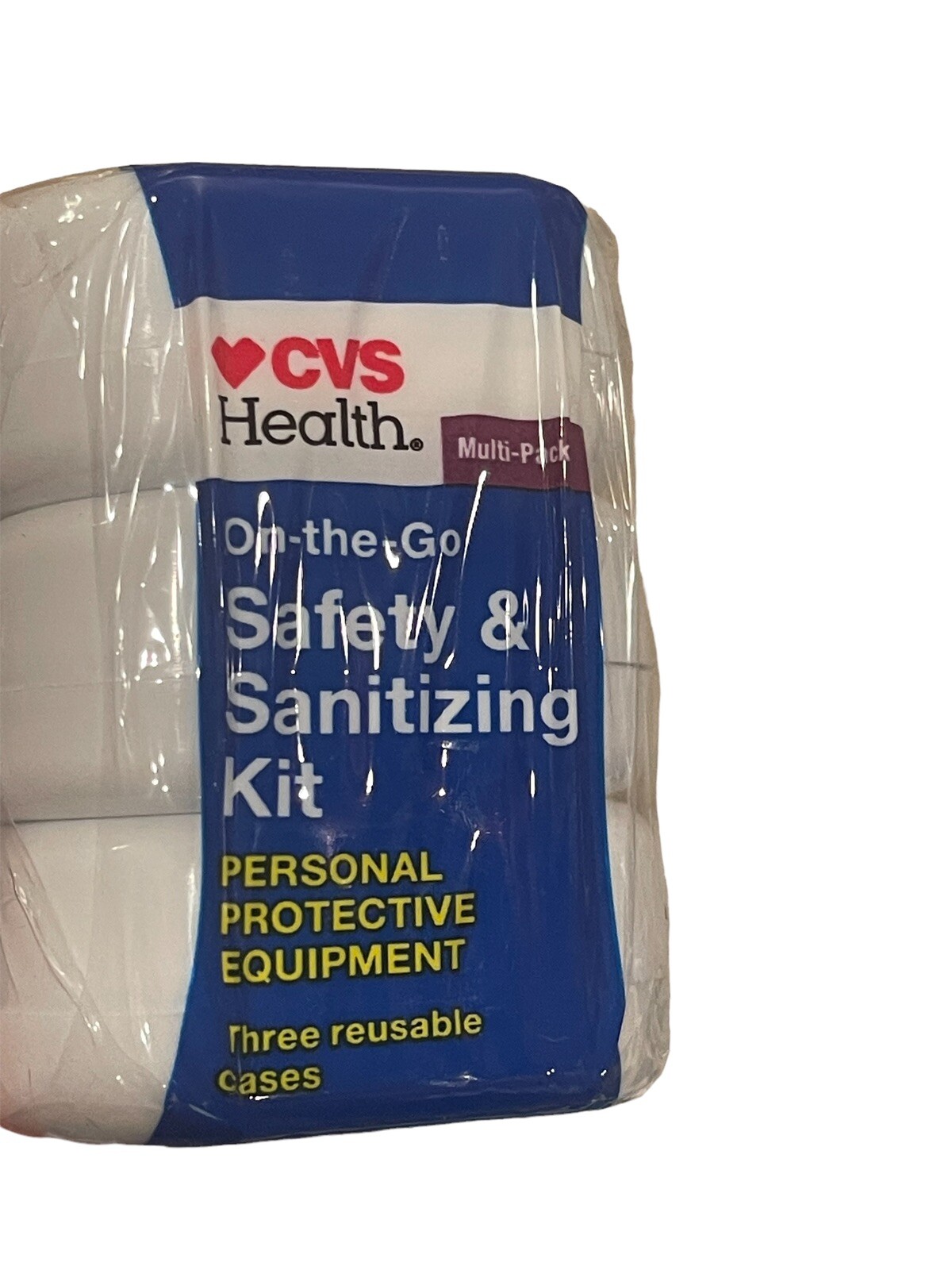 New sealed ! CVS Health On-The-Go Safety & Sanitizing Kit, 3 CT