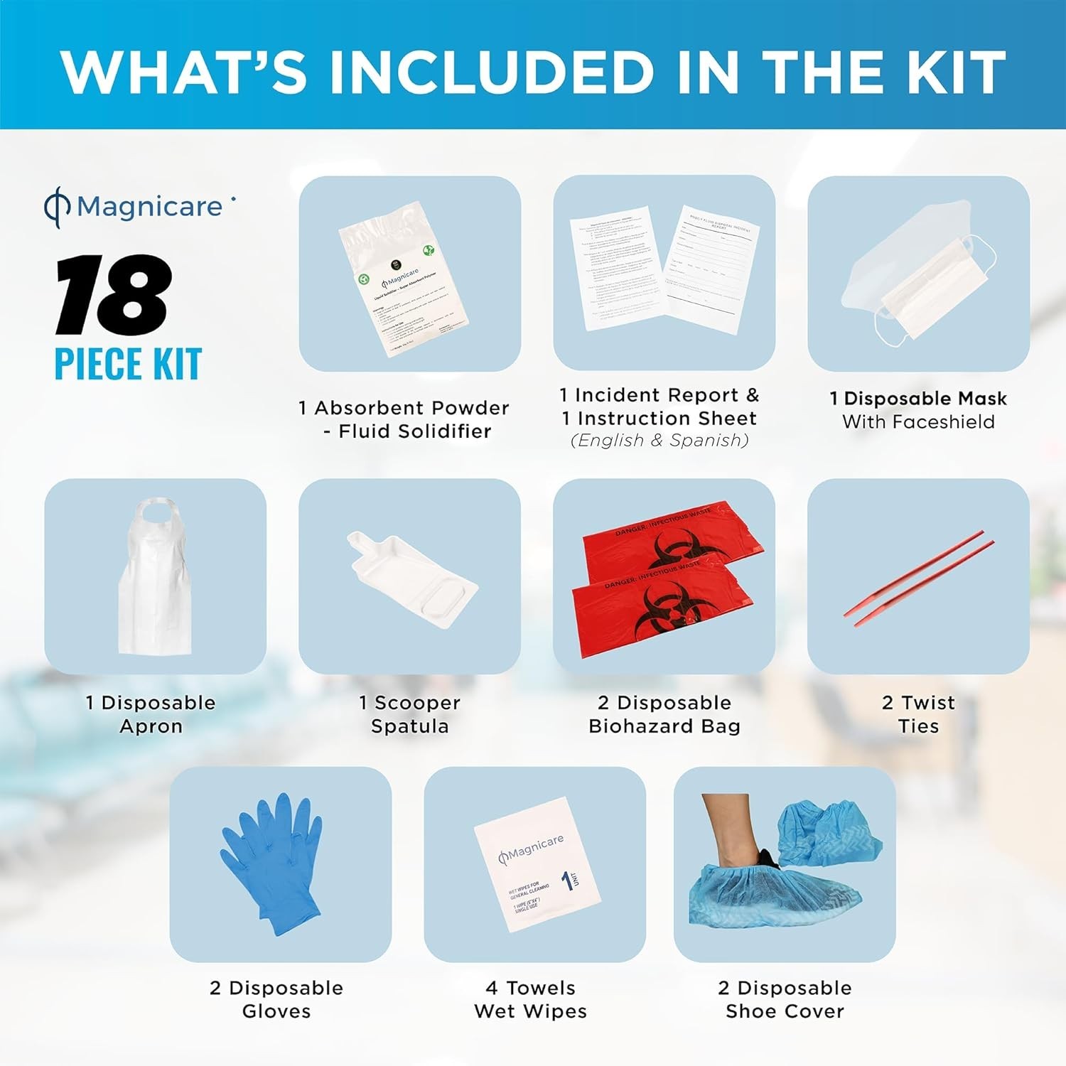 Bodily Fluid Clean Up Kit & Vomit Clean Up Pack – Be OSHA Compliant | Bloodbo…