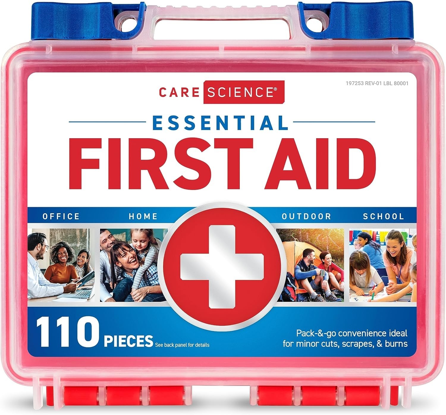 First Aid Kit, 110 Pieces | Professional Use for Travel, Work, School, Home, …