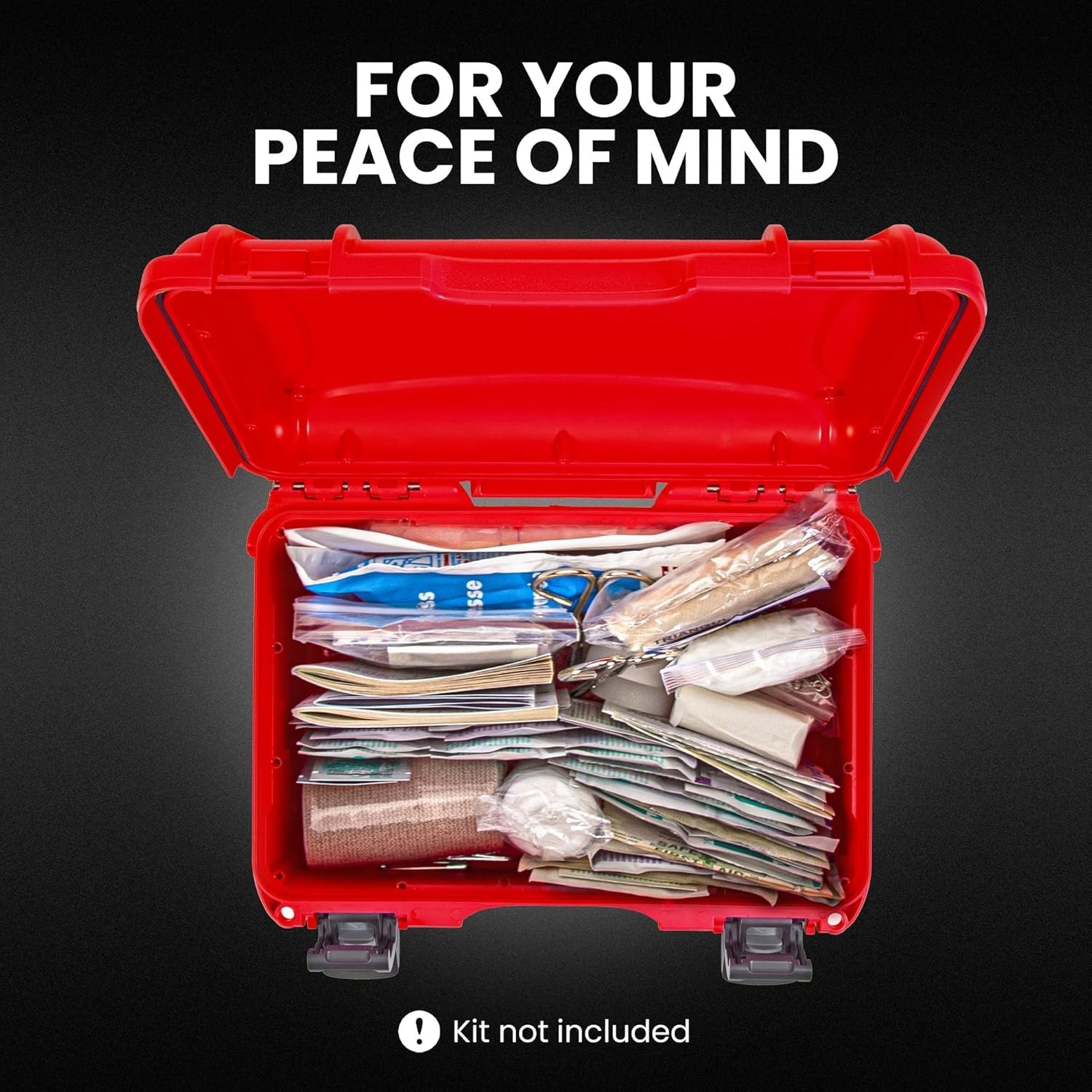 909 Waterproof First Aid Box Empty – Durable, Medical First Aid Organizer Cas…