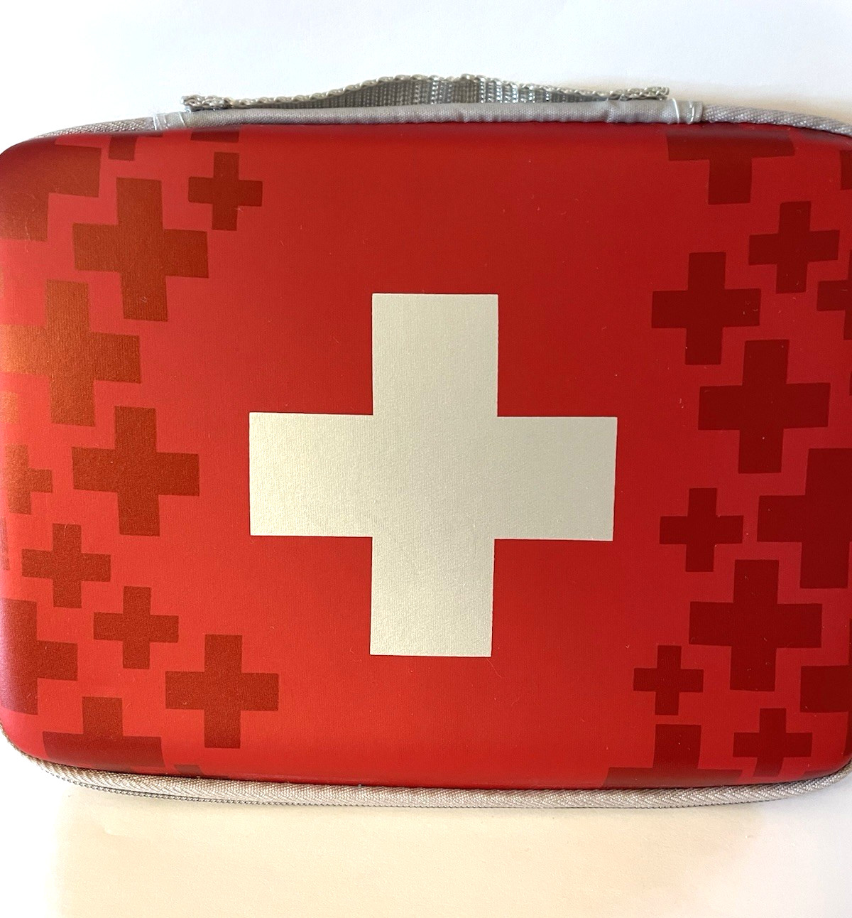 New Johnson & Johnson Red and Gray First Aid Case
