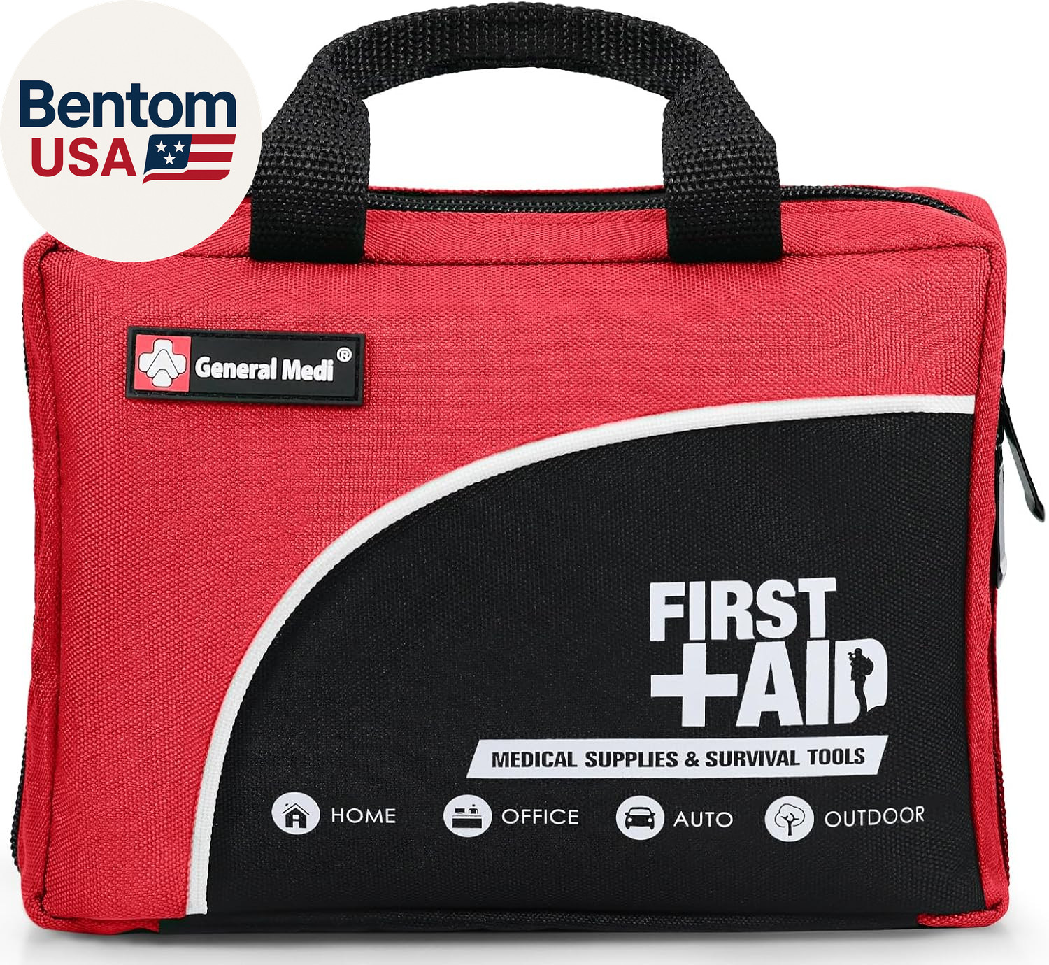 First Aid Kit -160 Pieces Compact and Lightweight – Including Cold (Ice) Pack, E