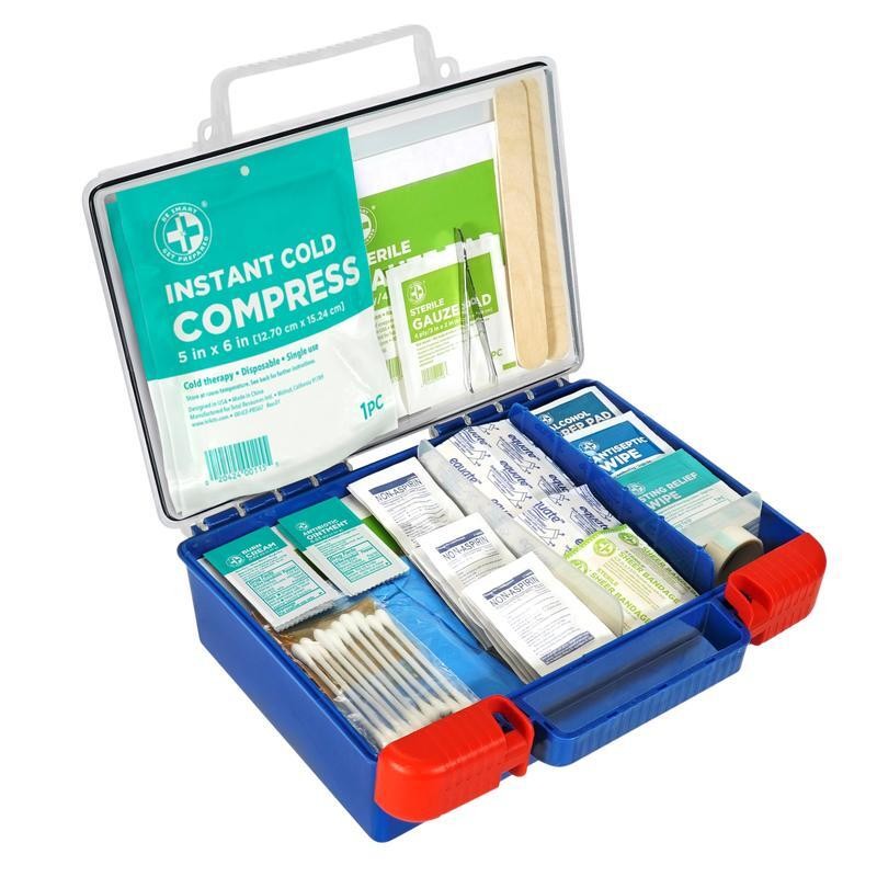 250 Pcs First Aid Kit Home Travel Ice Pack Bandage Ointments Supplie Lightweight