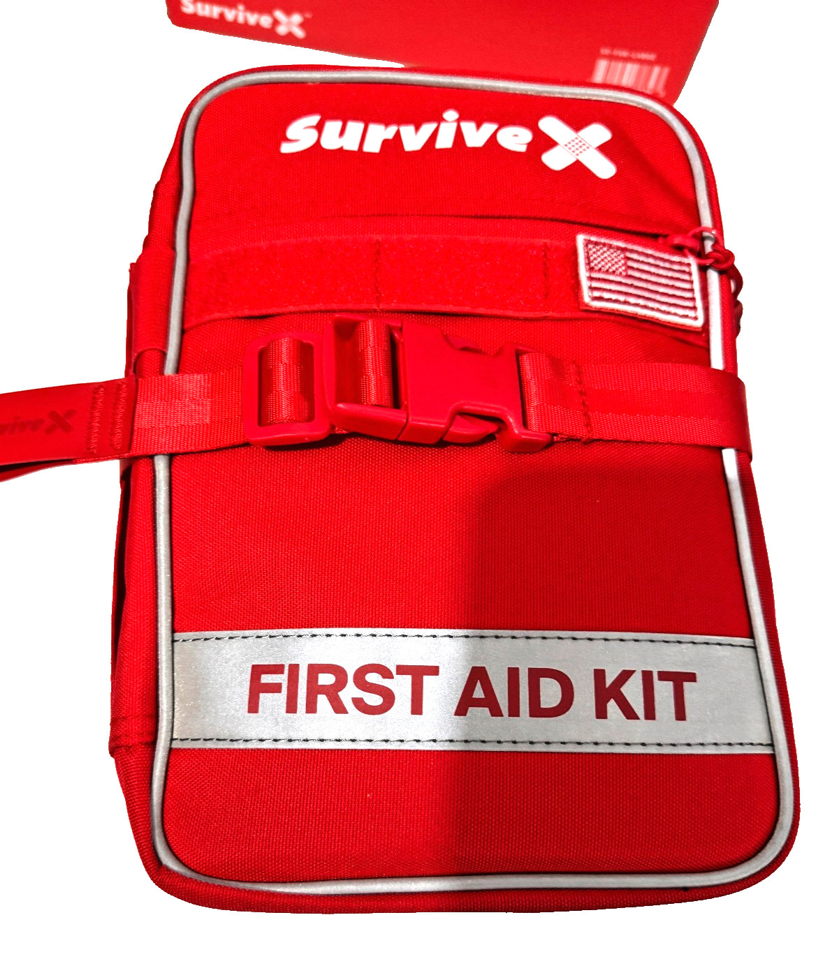 Survive X Large First Aid Kit Color Coded for Car Travel Home Camping Backpack