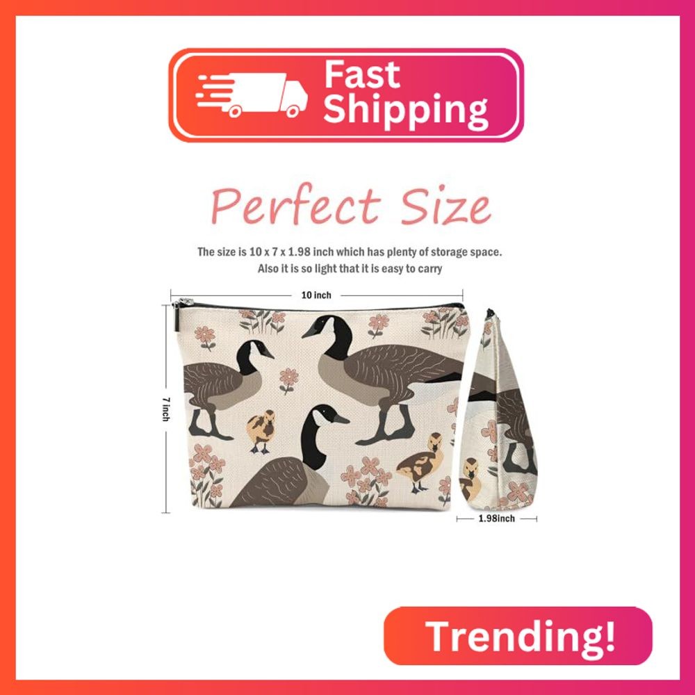 Canada Canadian Goose Makeup Bag, Canadian Goose Themed Gifts Cosmetic Bag Trave