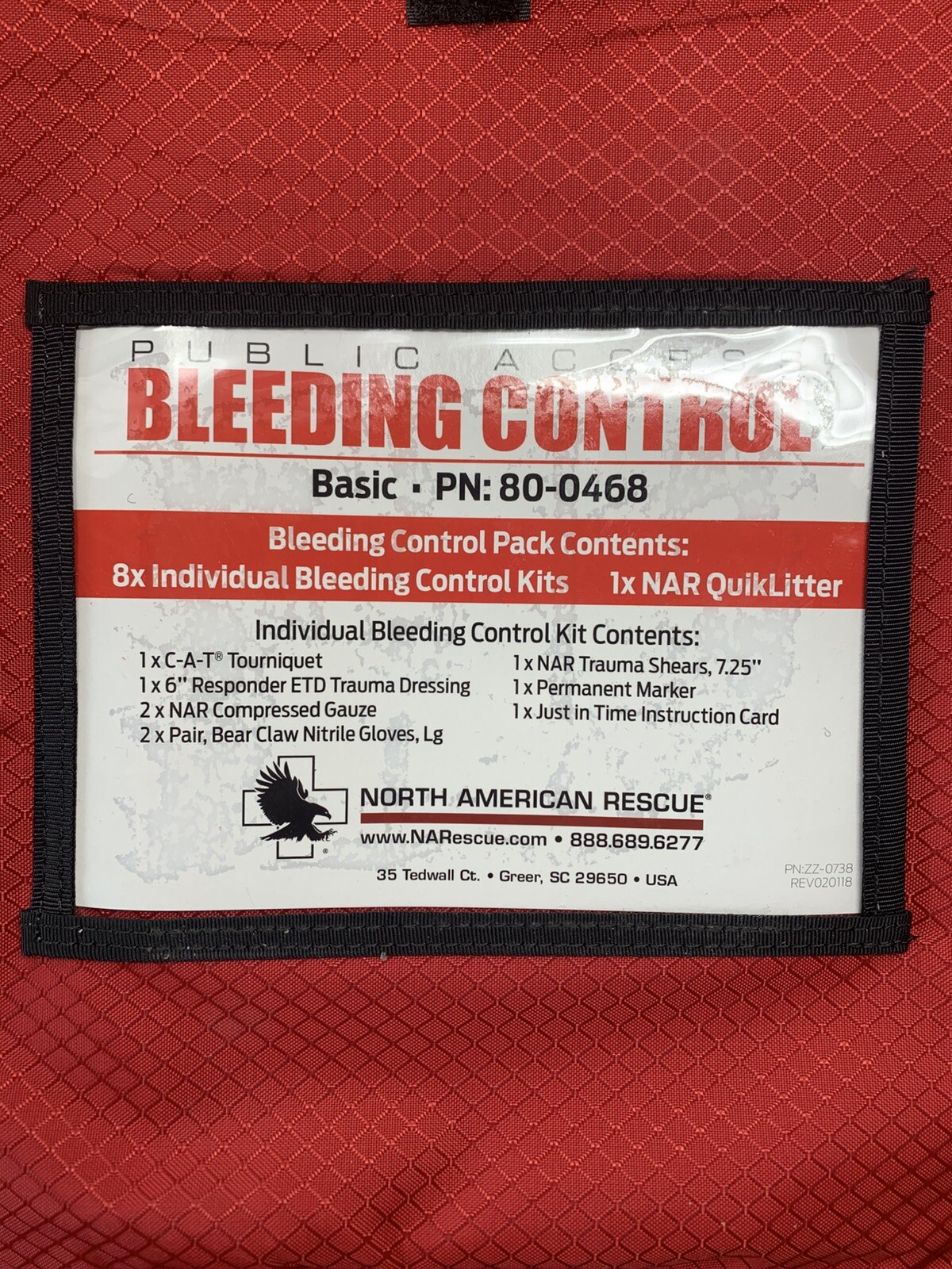 North American Rescue NAR Public Access Bleeding Control 8-Pack Kit 80-0468