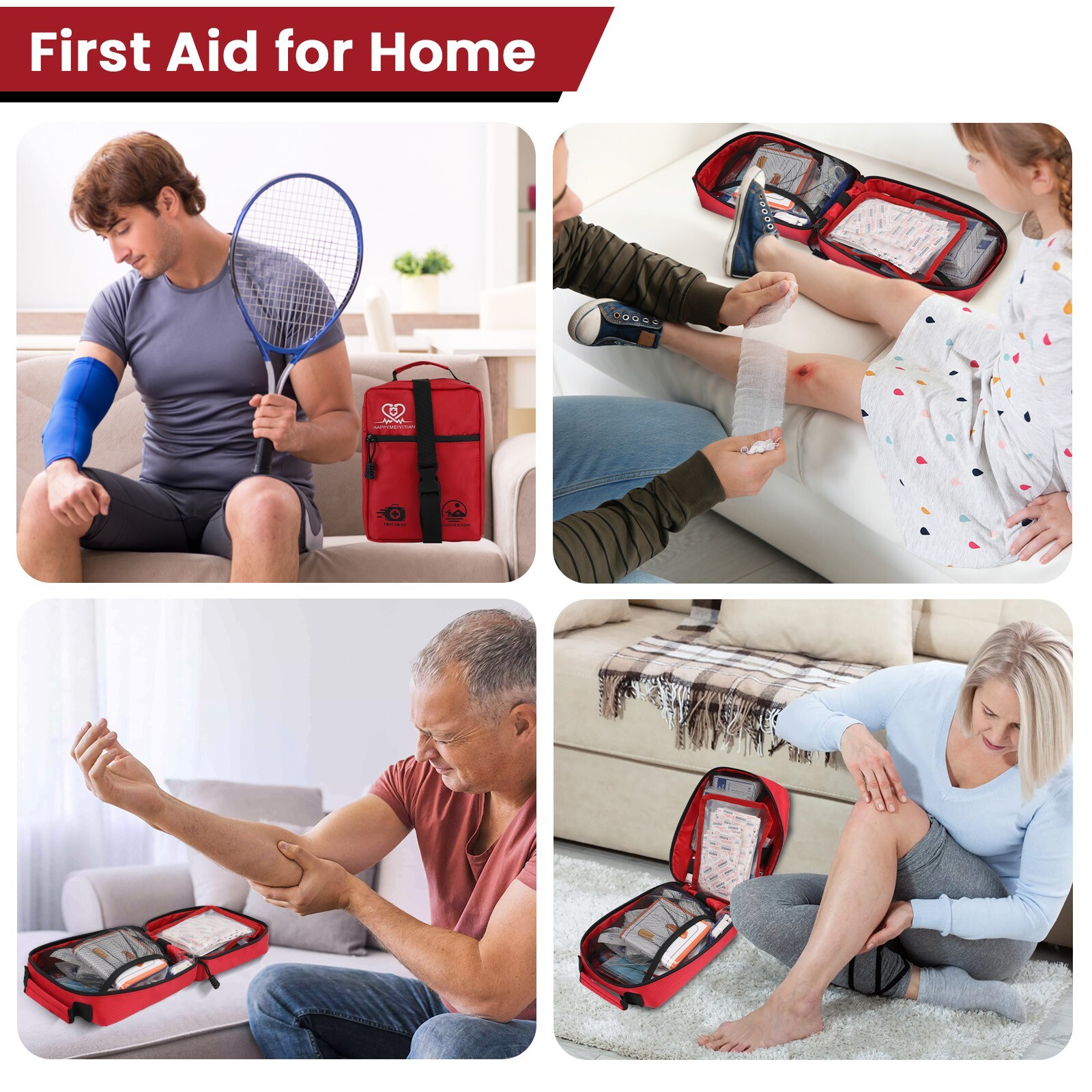 Emergency Trauma First Aid Kit, All-Purpose Portable Waterproof for Car, Hiking