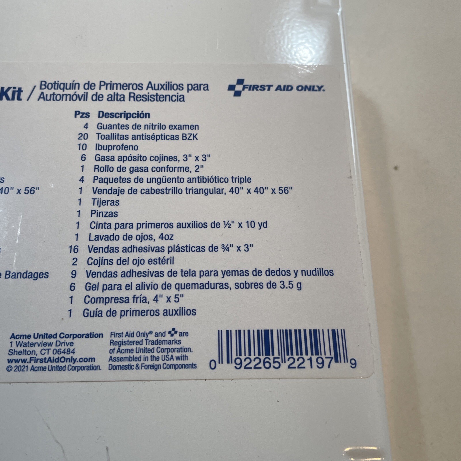 First Aid Only 221-U Vehicle First Aid Kit for Fleet and Commercial Vehicles