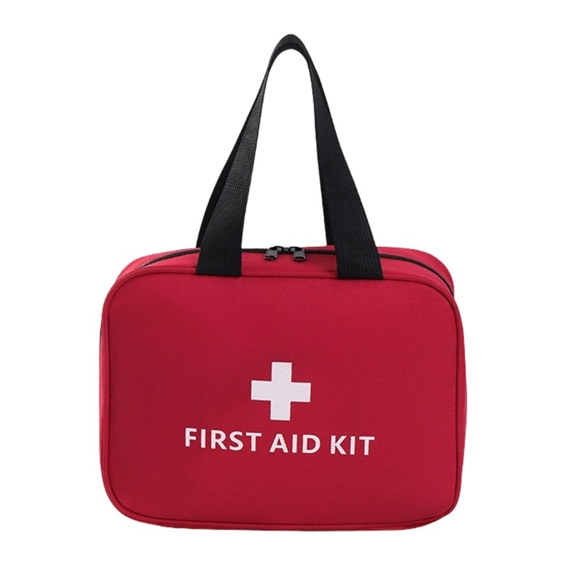 Portable Waterproof Red Compact First Aid Kit Large Capacity Emergency for Home