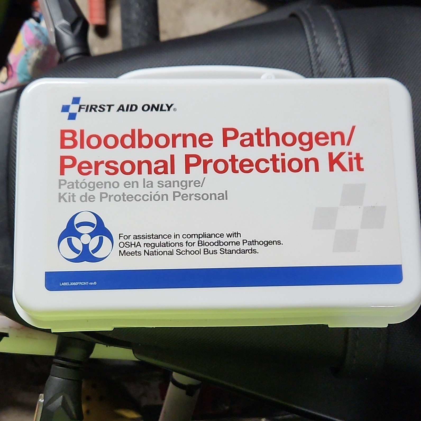 First Aid Only OSHA Bloodborne Pathogen PPE Kit 3065 Portable w/ Biohazard Bag