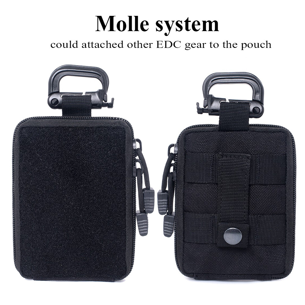 Tactical Molle First Aid EDC Pouch Military Mini Utility Tool Storage Pack Black