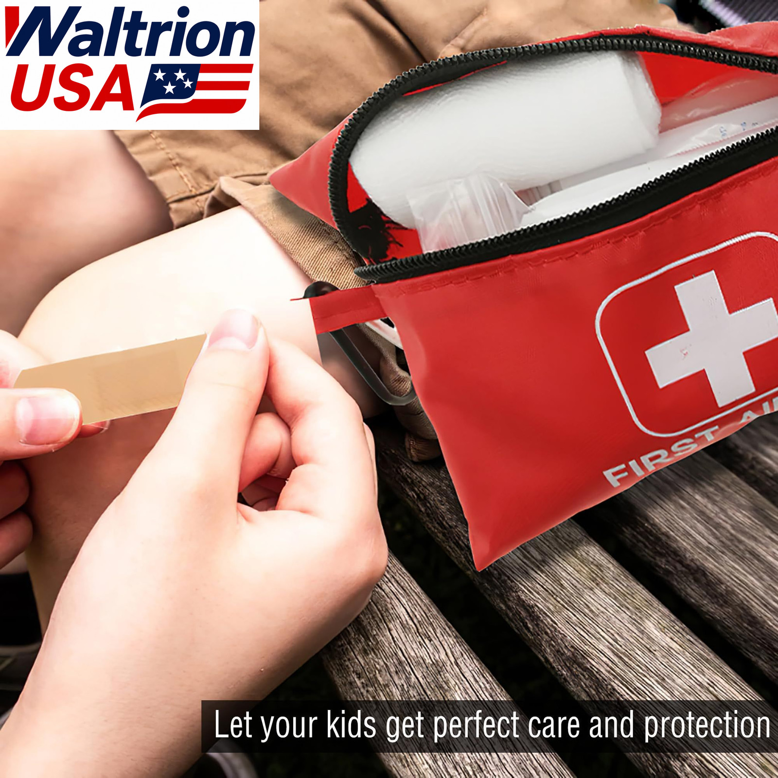 Small Emergency First Aid Kit 166 Pieces Outdoor Camping Home Auto