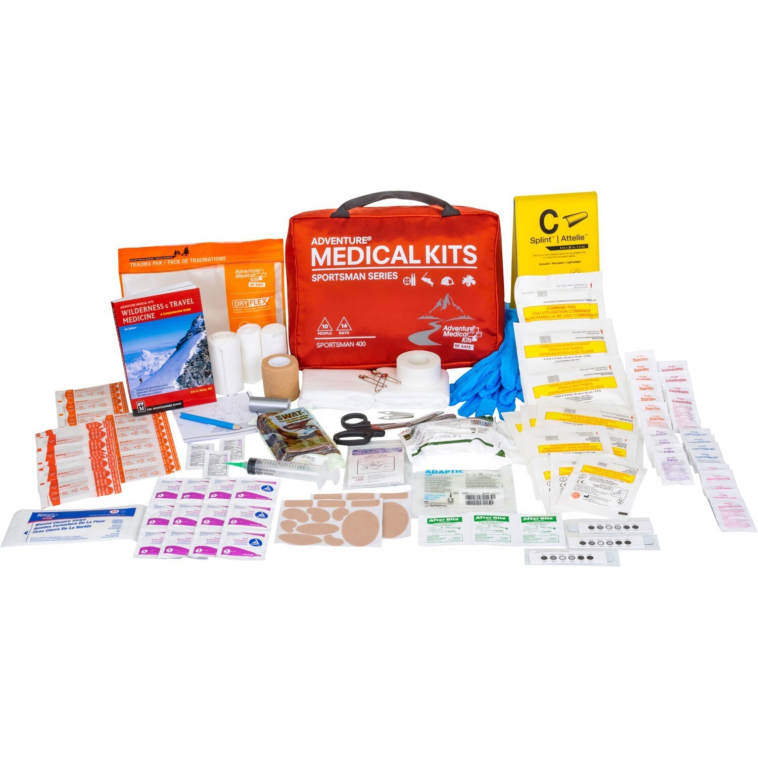 Adventure Medical Kits Sportsman 400 First Aid Kit, Up to 10 People #01050400