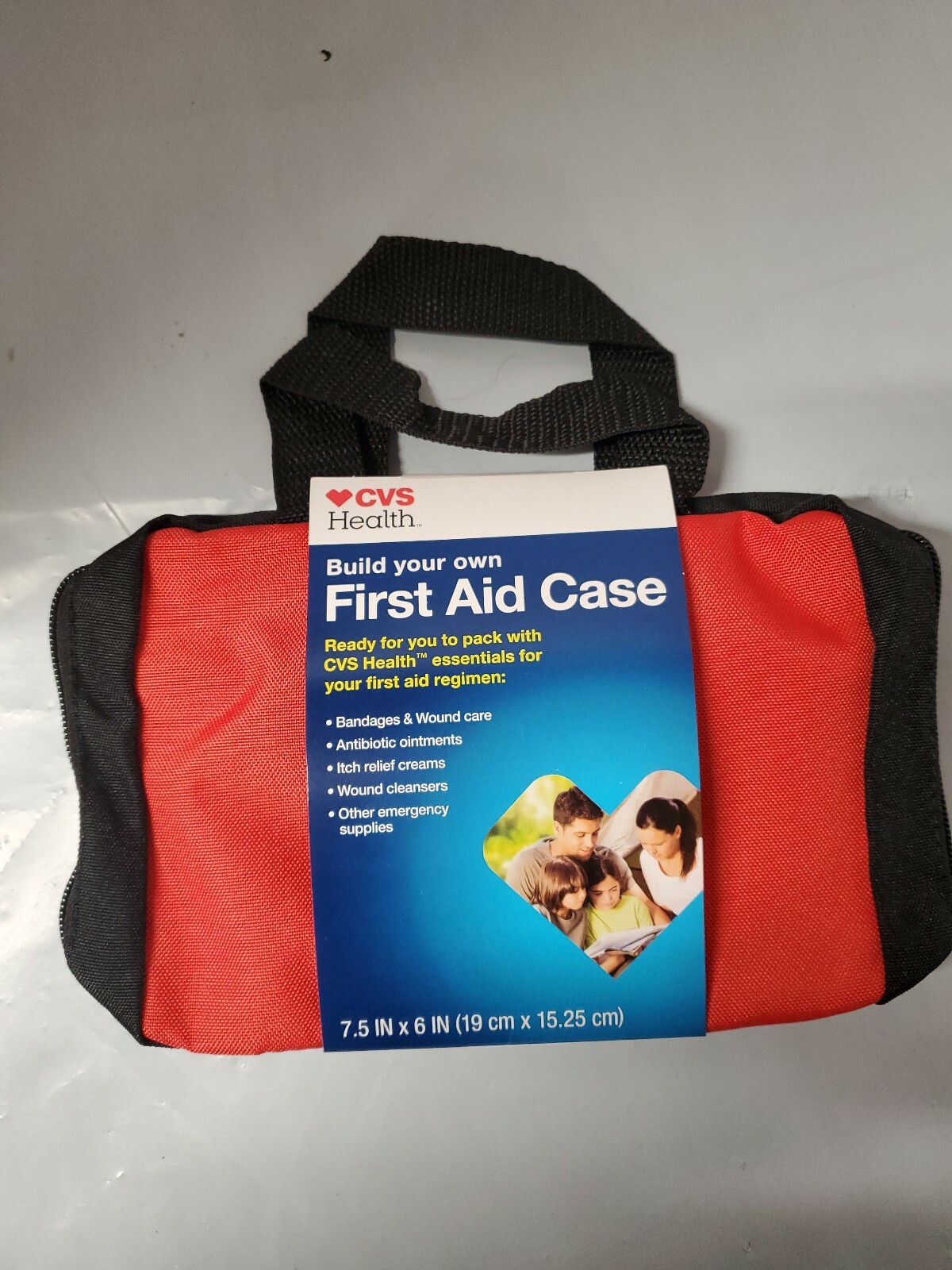 First Aid Case Fill Your Own From CVS Pharmacy Zippered Bag With Pocket