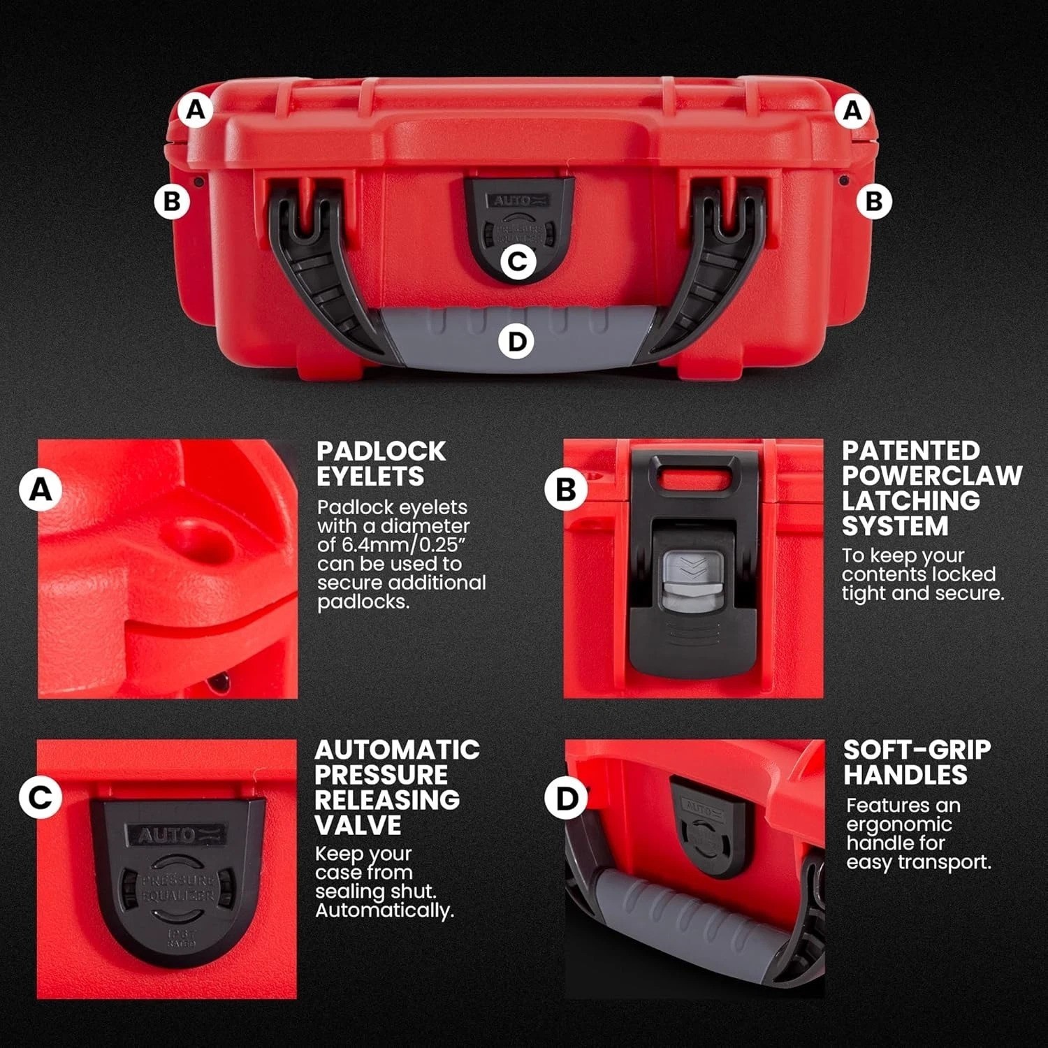903 Waterproof First Aid Box Empty – Durable, Medical First Aid Organizer Cas…