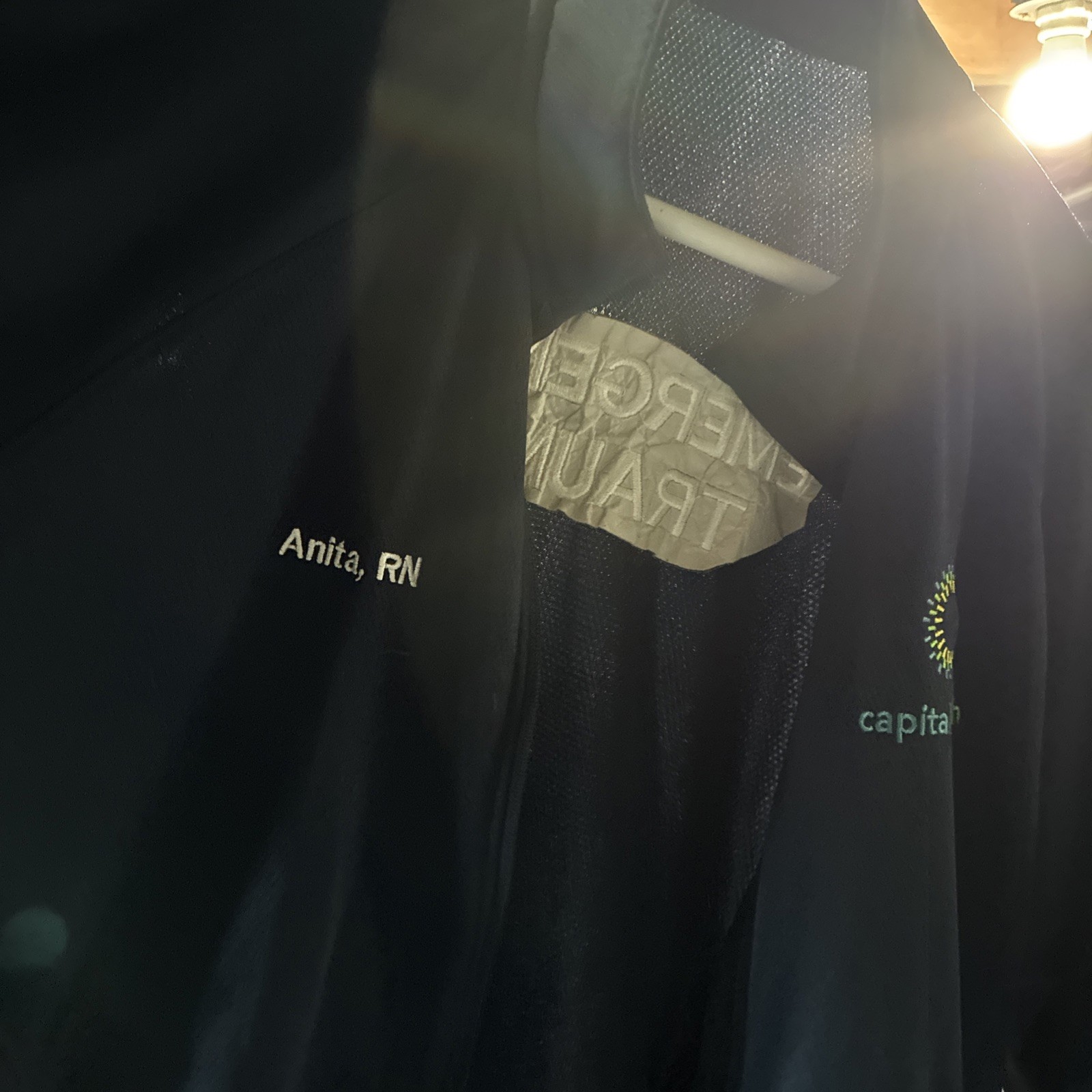 Emergency Trama Capital Health Anita RN Jacket Rare