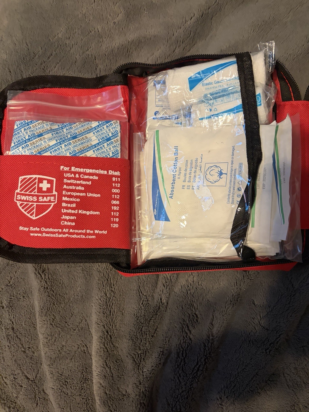 First Aid Kit 200 Pcs Camping Emergency Survival Kit for Car Home Office Hiking