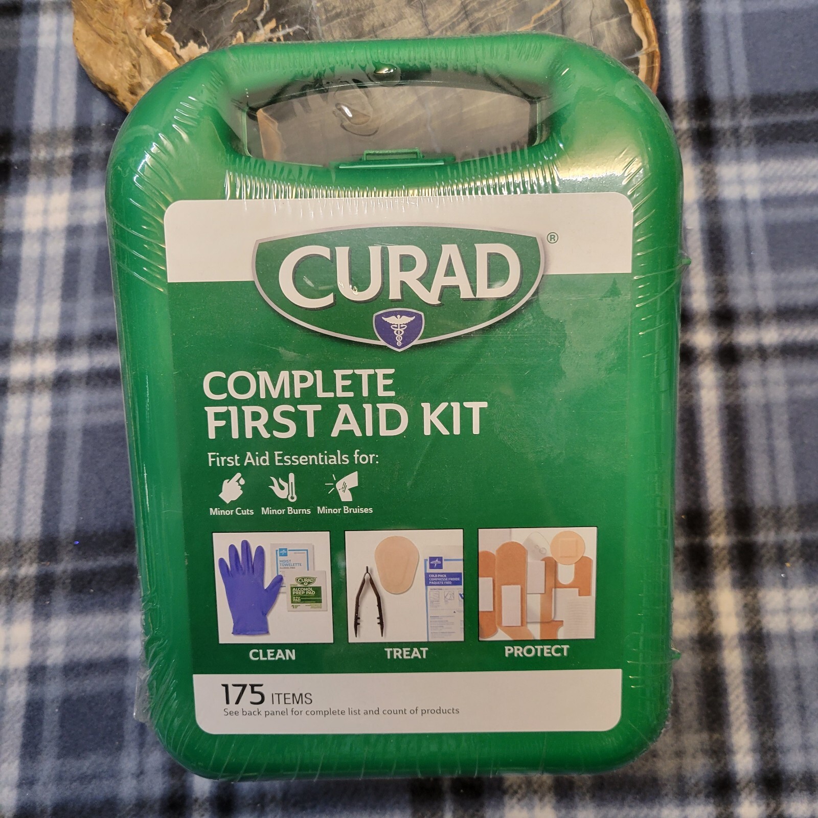 Curad Complete First Aid Kit in Hard Case, Minor Cuts, Burns & Bruises, 175 pcs