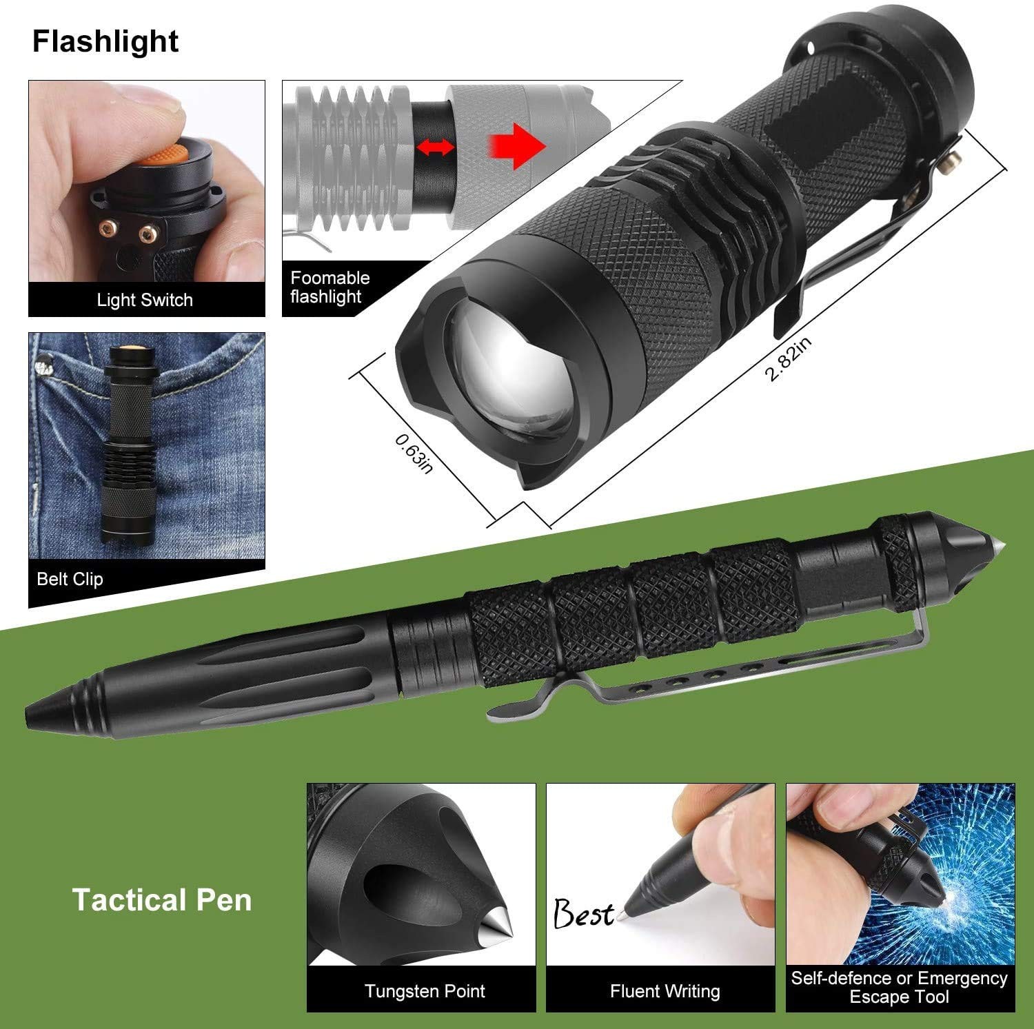 Emergency Kit 22-in-1 Camping Hiking Outdoor Gear Tactical Compass Knife Set